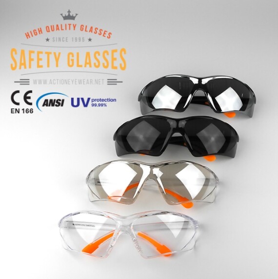 กันCo_Vid_19ติดต่อทางดวงตา มีของแถม แว่นตานิรภัย แบรนด์ Action Eyewear รุ่น 737AF (กันฝ้า 100%) แว่นนิรภัย แว่นเซฟตี้ แว่นตากันสะเก็ด