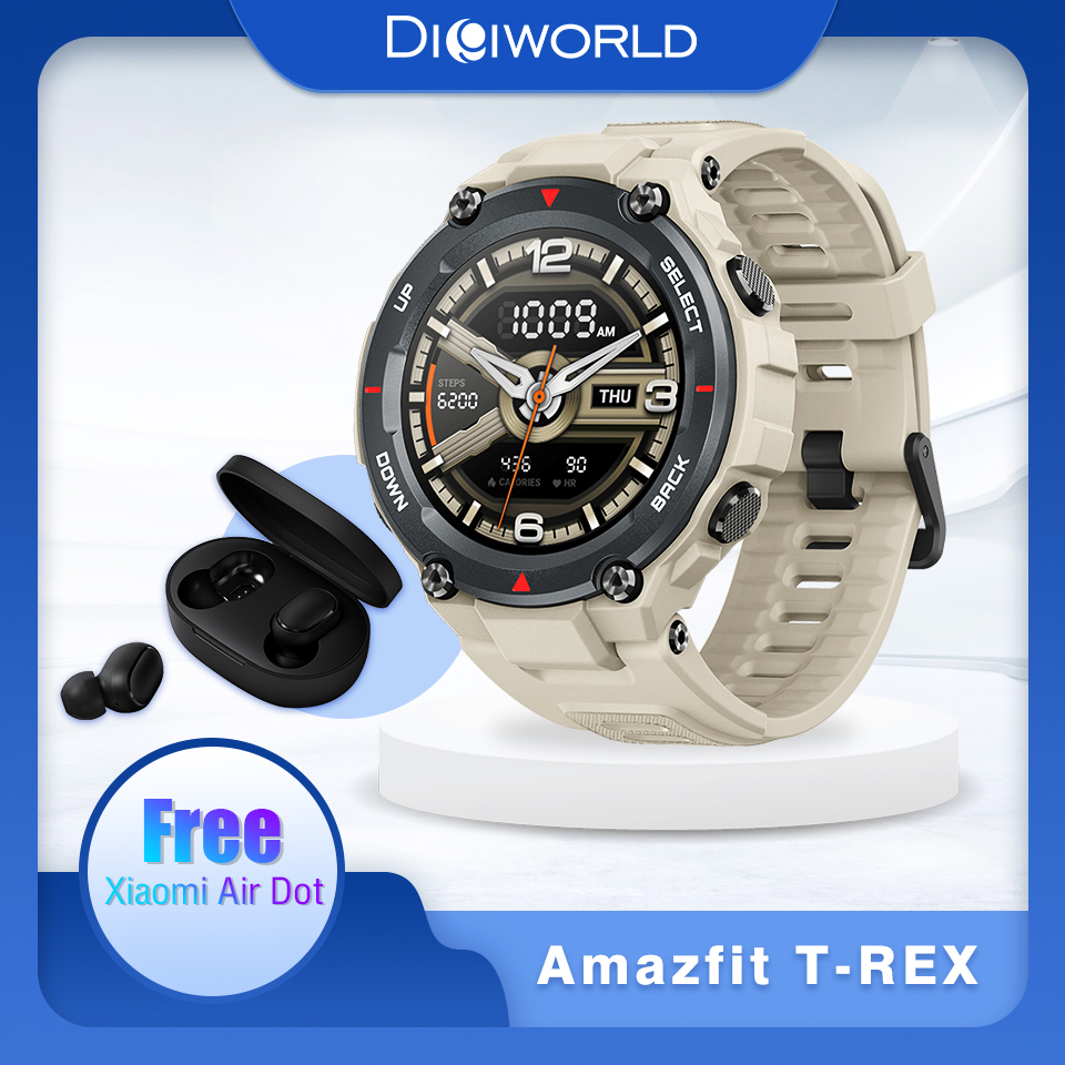 Amazfit T-Rex นาฬิกาอัจฉิยะ แถมฟรี True Wireless Earbuds Basic 2 (รับประกันศูนย์ไทย1ปี)