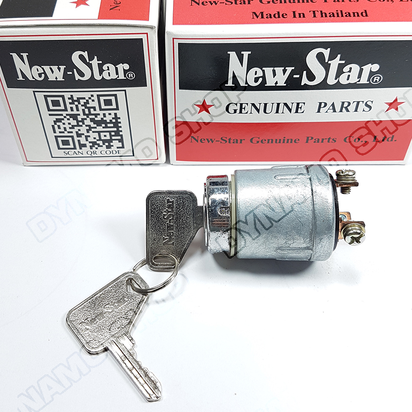 (พร้อมส่ง-ราคาถูกสุด)ชุดสวิทช์กุญแจ-New-Starแท้-สวิทช์กุญแจทั่วไป 3 สาย-คอสั้น