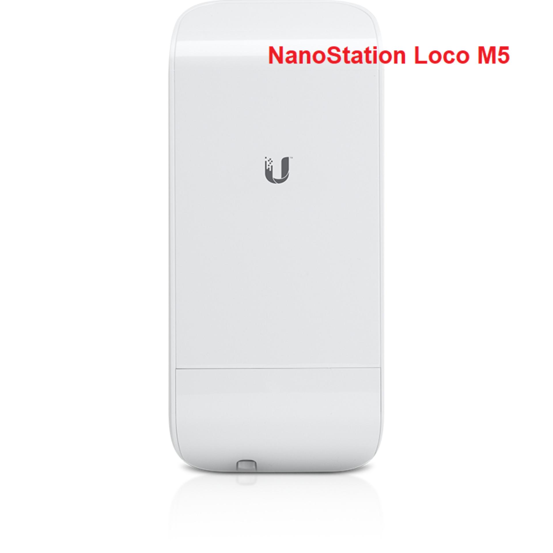 NanoStation Loco M5 Access Point Outdoor 5GHz 150Mbps พร้อม POE ในชุด  (สินค้าไม่มีประกัน)
