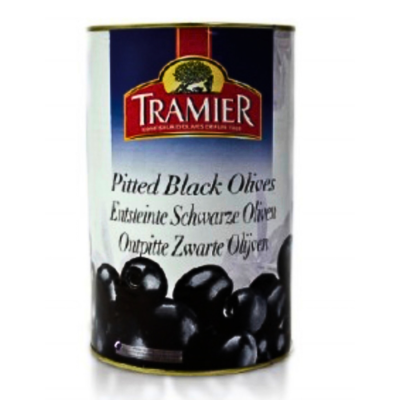 Pitted Black Olives Big Tin 4.2kg Tramier brand ราคา 1,774 บาท*ส่งฟรี