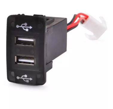 ช่องต่อ USB 2 ช่อง ตรงรุ่น Honda Jazz City CRV Civic Accord  ใช้ชาร์จไฟให้กับโทรศัพท์มือถือ, Pwer bank ,GPS, Tablet, เครื่องเล่น MP3, MP4, กล้องถ่ายรูป และอุปกรณ์อื่นๆ