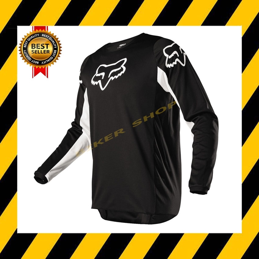 เสื้อวิบากแขนยาว Motocross-180 ดำ-ขาว (สินค้าใหม่ทุกชิ้นตอบแชทไวไม่ทิ้งให้รอนานพร้อมส่งทันทีได้รับสินค้า2-3วัน)