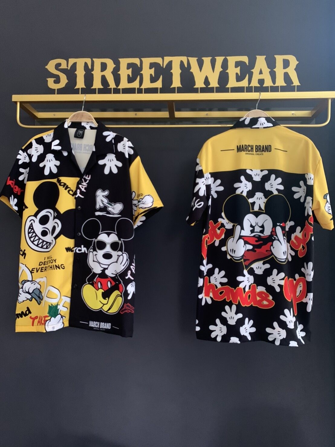 Dr.Street​  เสื้อเชิ๊ต Oversize เสื้อแนวสตรีท MARCH