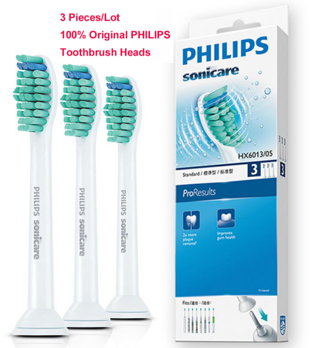 หัวเปลี่ยนแปรงสีฟัน สําหรับ Philips Sonicare ProResults HX6013/05 HX6930 HX9340 HX6950 HX6710 HX9140 HX6530 3 ชิ้น/ล็อต