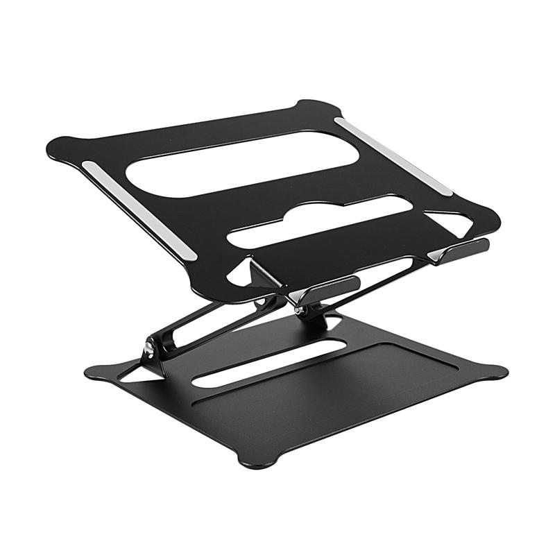 Aluminum Laptop Stand ที่วางโน๊ตบุ๊ค ขาตั้งแล็ปท็อป อลูมิเนียม ปรับระดับได้ สวยหรูระบายความร้อนได้ดี พกพาสะดวก