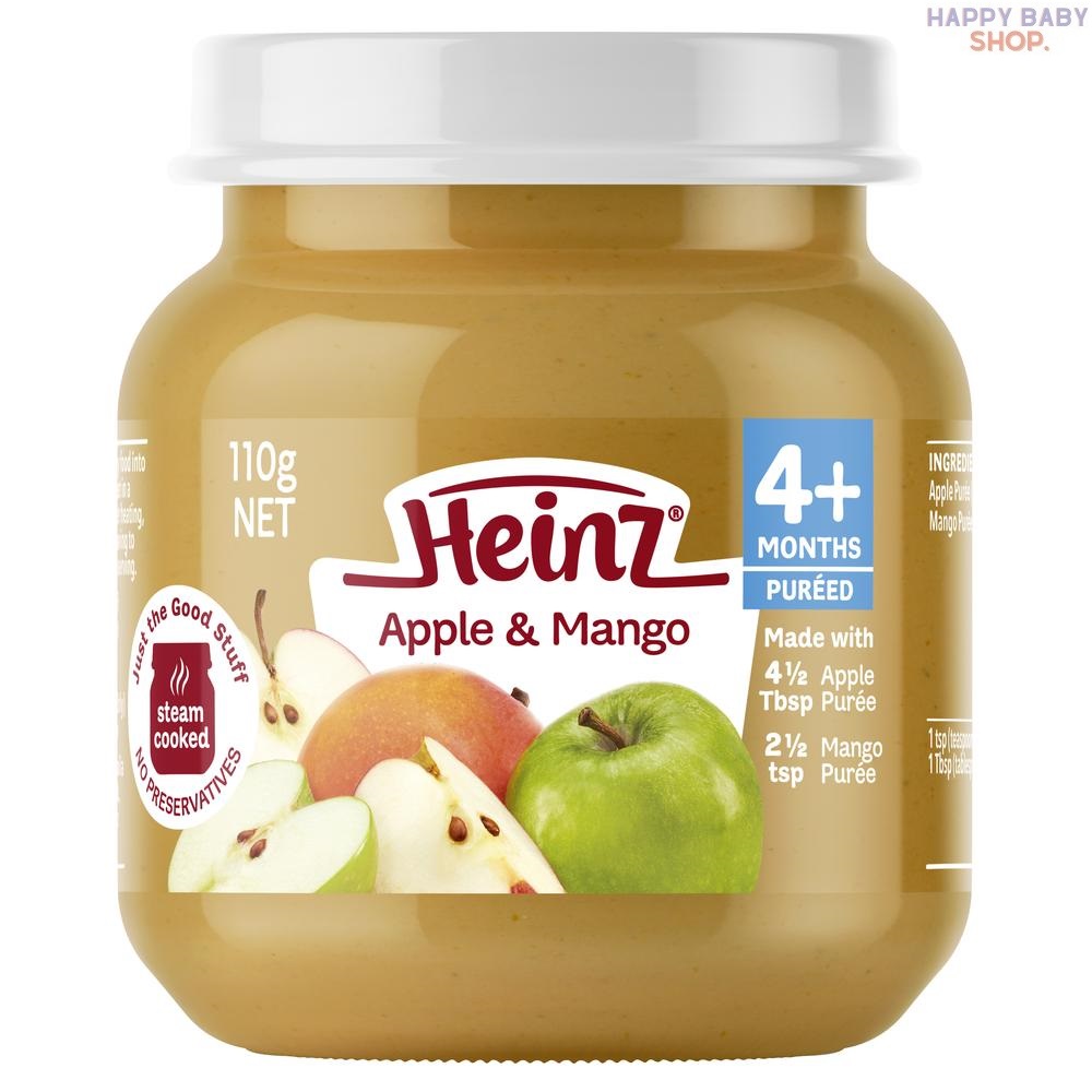 คูปองส่งฟรีHeinz ไฮนซ์ คัสตาร์ด (สูตรแอปเปิ้ลมะม่วง) สำหรับเด็ก 6 เดือนถึง 3 ปี 110กรัม กระปุก(แพ็ค1ขวด)
