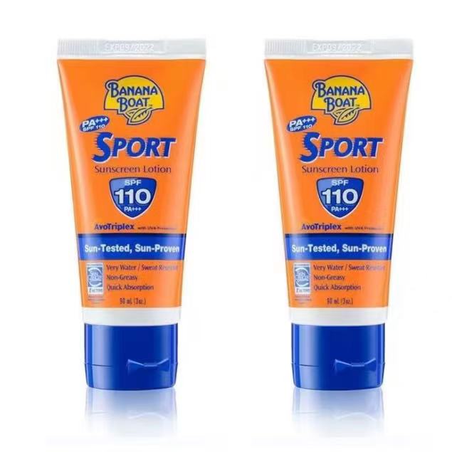 🔥ซื้อ 1 แถม 1 Banana Boat บานาน่า โบ๊ท สปอร์ต ซันสกรีน โลชั่น เอสพีเอฟ 110 พีเอ+++ 90 มล.