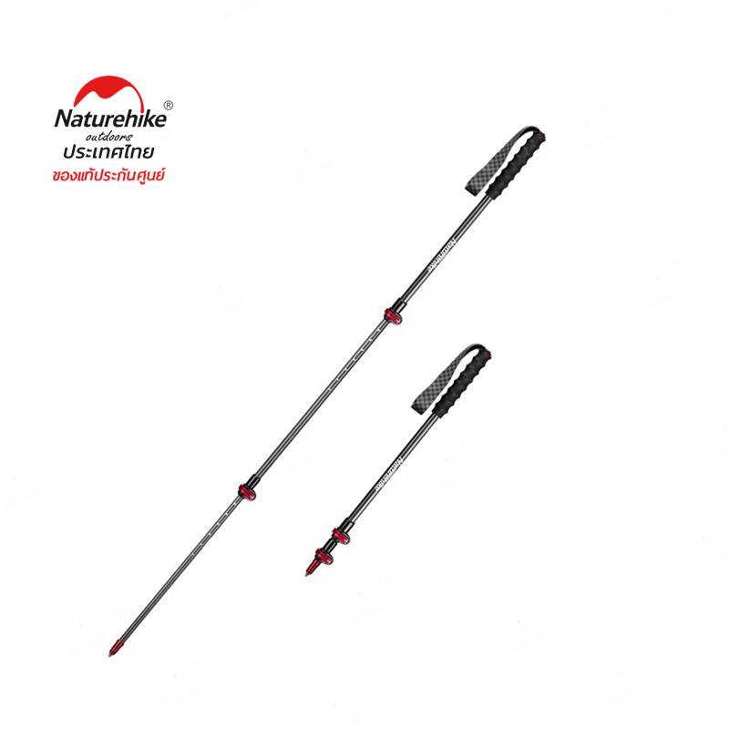 NatureHike Thailand ST10 Trekking pole carbon fiber Telescopic walking stick ราคา 2,150 บาท*ส่งฟรี