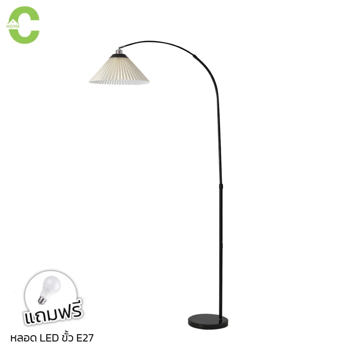 Homec Room Decoration Lamps Reading Lamp Tall Floor Lamp, Adjustable Height 70-90 Cm. Use with E27 Socket, Minimalist Style, Can Rotate 360. ° ราคา 1,799 บาท*ส่งฟรี