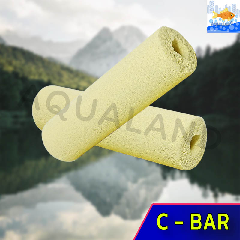 C bar Ceramic Bar แบบมีรูพรุน ทำให้น้ำใสขึ้น ช่วยกำจัดปัญหานํ้าขุ่น ช่วยกรองให้นํ้าใสสะอาด 1 ชิ้น