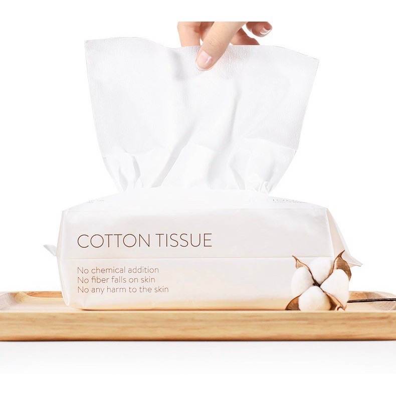 พร้อมส่ง!!! กระดาษทิชชูใยผ้าฝ้าย Cotton Tissue,Baby Care Cotton Tissue,Facial Dry Wipes Facial Tissue