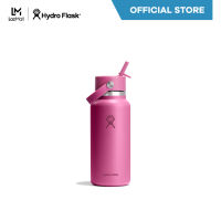 HYDRO FLASK WIDE MOUTH WITH FLEX STRAW CAP 32 OZ กระติกน้ำสูญญากาศ รุ่น 32 OZ เก็บอุณหภูมิ เก็บความร้อน เก็บความเย็น