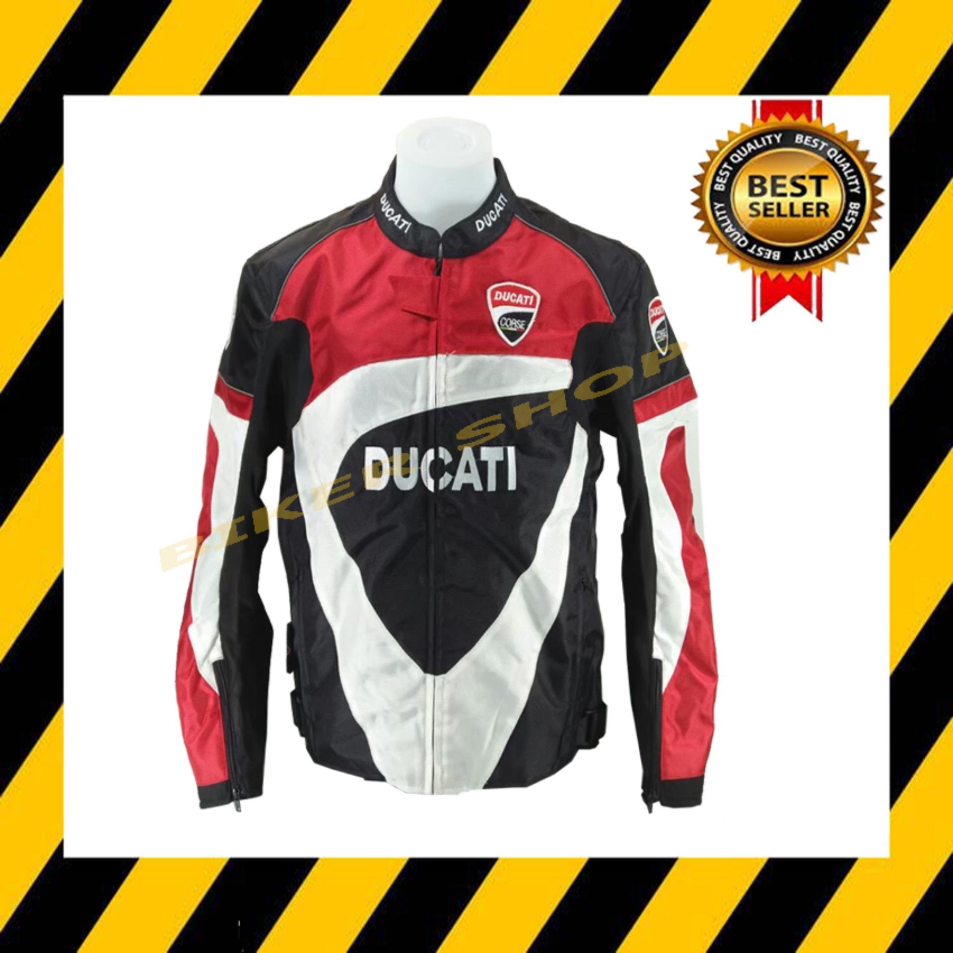 เสื้อการ์ด Ducati แดงดำขาว ผลิตจากผ้าแมส ระบายอากาศใส่สบาย ไม่ทำให้เสื้อมีกลิ่นอับชื่น (สินค้าในประเทศ ได้รับแน่นอน 1-3 วัน)