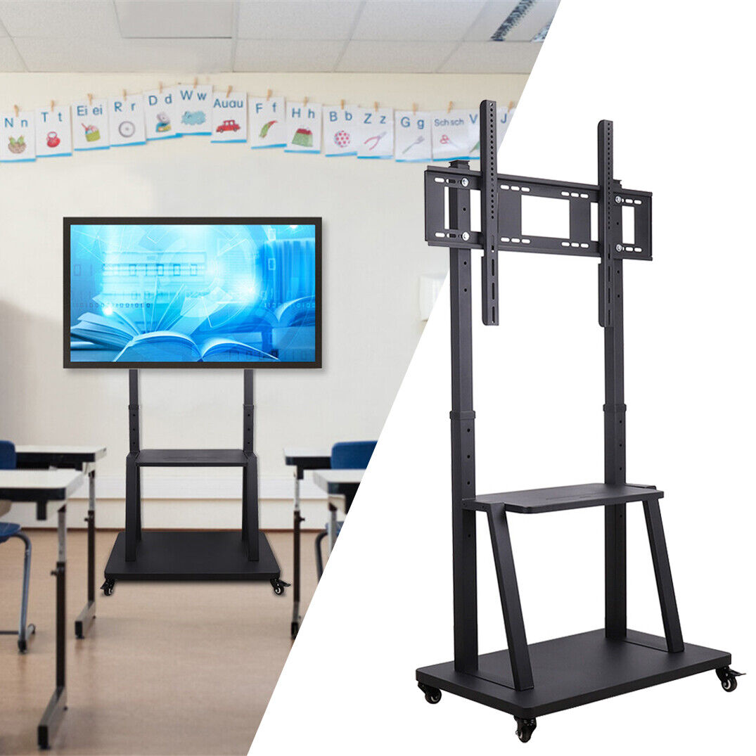 UNHO ขาแขวนทีวีตั้งพื้น TV Floor Stand on Wheels for 32’’-100'' Screen มีล้อเคลื่อนที่ พร้อมชั้นวาง ราคา 2,859 บาท*ส่งฟรี