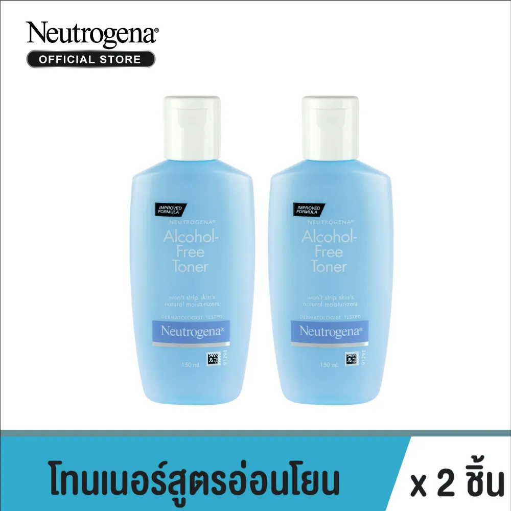 นูโทรจีนา แอลกอฮอล์-ฟรี โทนเนอร์ 150 ml x 2 Neutrogena Alcohol-Free Toner 150 ml x 2