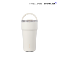 LocknLock แก้วน้ำเก็บอุณหภูมิเคลือบเซรามิก หูจับด้านบนพับเก็บได้ Metro Cafe Top Handle ความจุ 710ml. รุ่น LHC4416