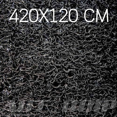 DIFF พรมเช็ดเท้า พรมดักฝุ่น พรมยางไวนิล หนาพิเศษ 13 MM. (PVC FLOOR MAT) ขนาด 420X120 CM. สีดำ