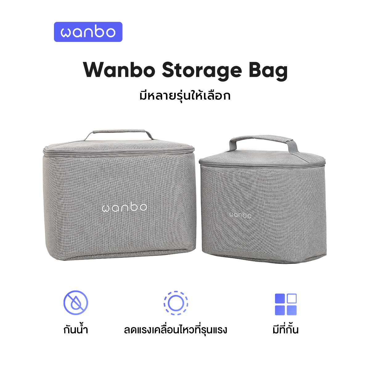 Wanbo Projector Storage Bag ถุงเก็บโปรเจคเตอร์ กระเป๋าเก็บของ T2 max T2R Max X1 T4 T6 MAX กระเป๋าเก็บโปรเจคเตอร์แบบพกพา ราคา 599 บาท*ส่งฟรี