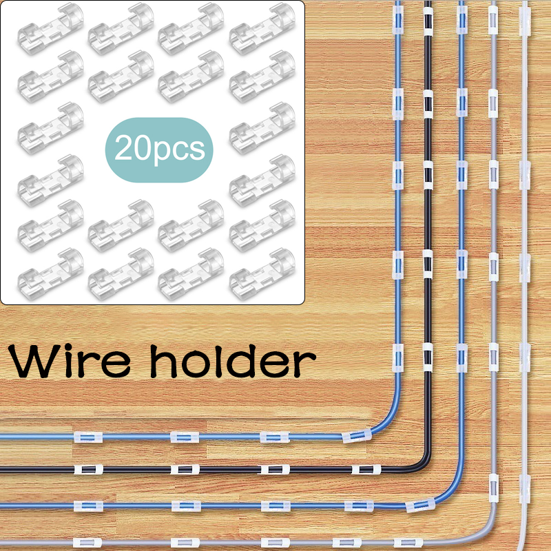 ตัวเก็บสายไฟ ตัวยึดสายไฟ จัดระเบียบสายไฟ กิ๊บติดสายไฟ Wire Holder