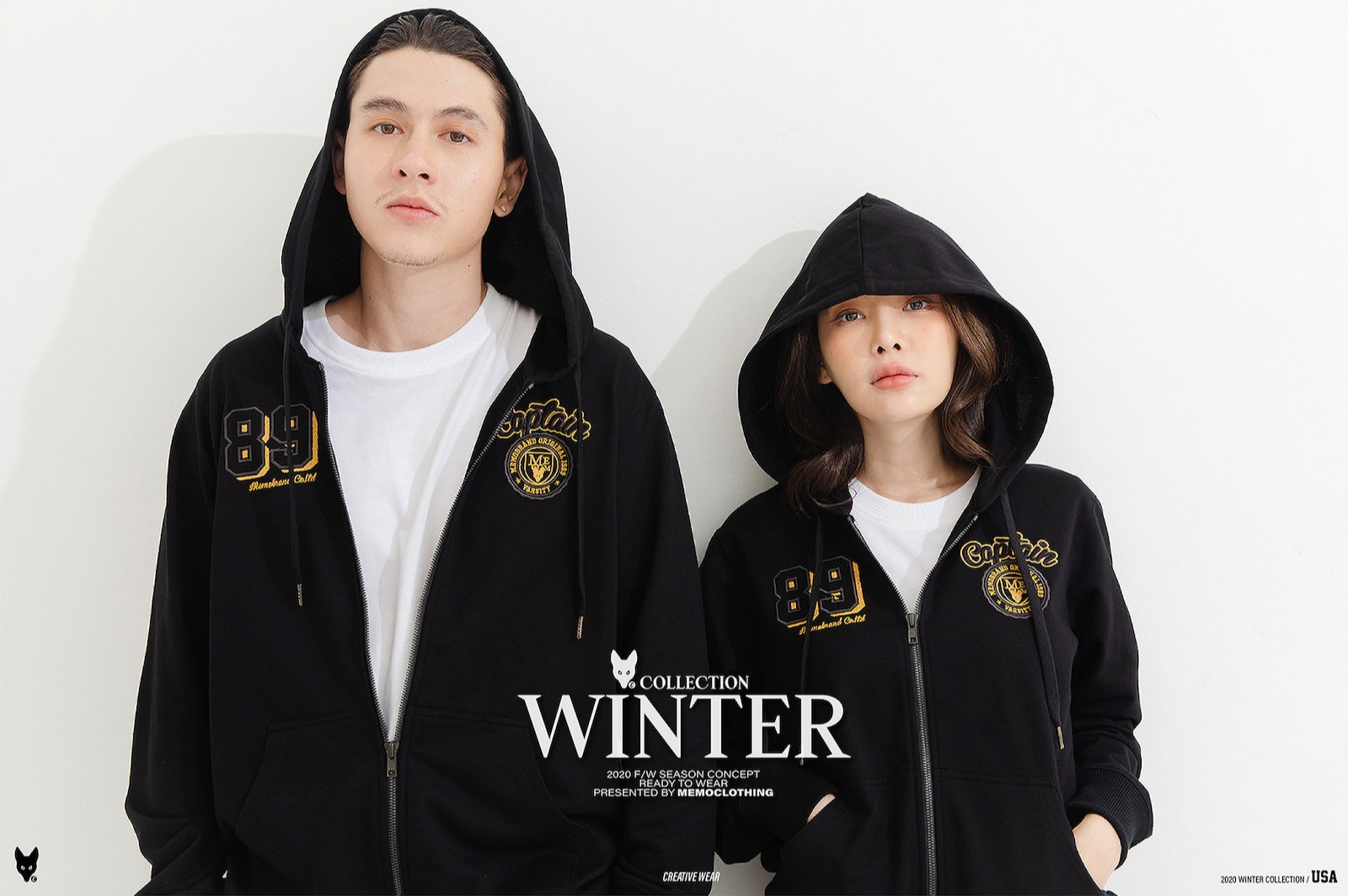 Jacket Hood แบรนด์ Memo รุ่น Captain 89 สินค้าลิขสิทธิ์แท้