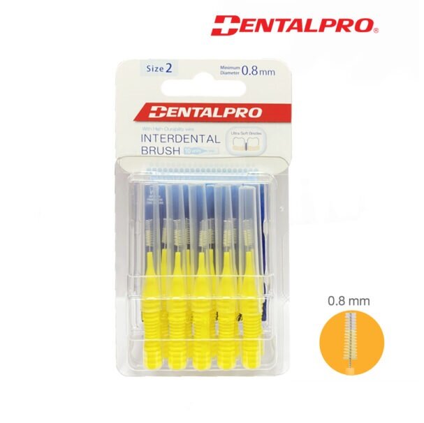 แปรงซอกฟัน Dentalpro I-Shaped interdental brush ขนแปรงนุ่ม แพ็คละ 10 ชิ้น[ 1 แพ็ค ]