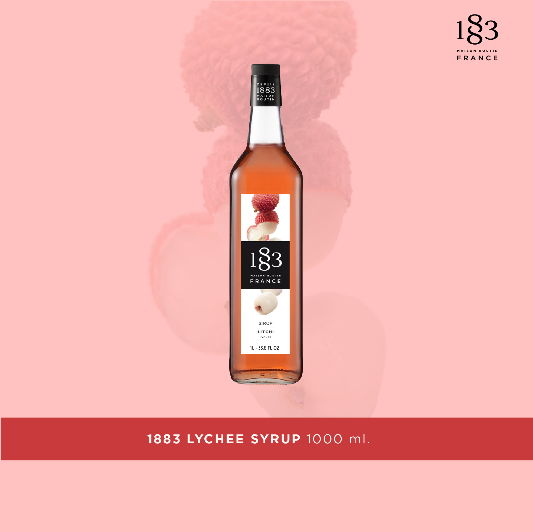 LYCHEE SYRUP 1000 ml. (SKU 3362) ราคา 648 บาท*ส่งฟรี