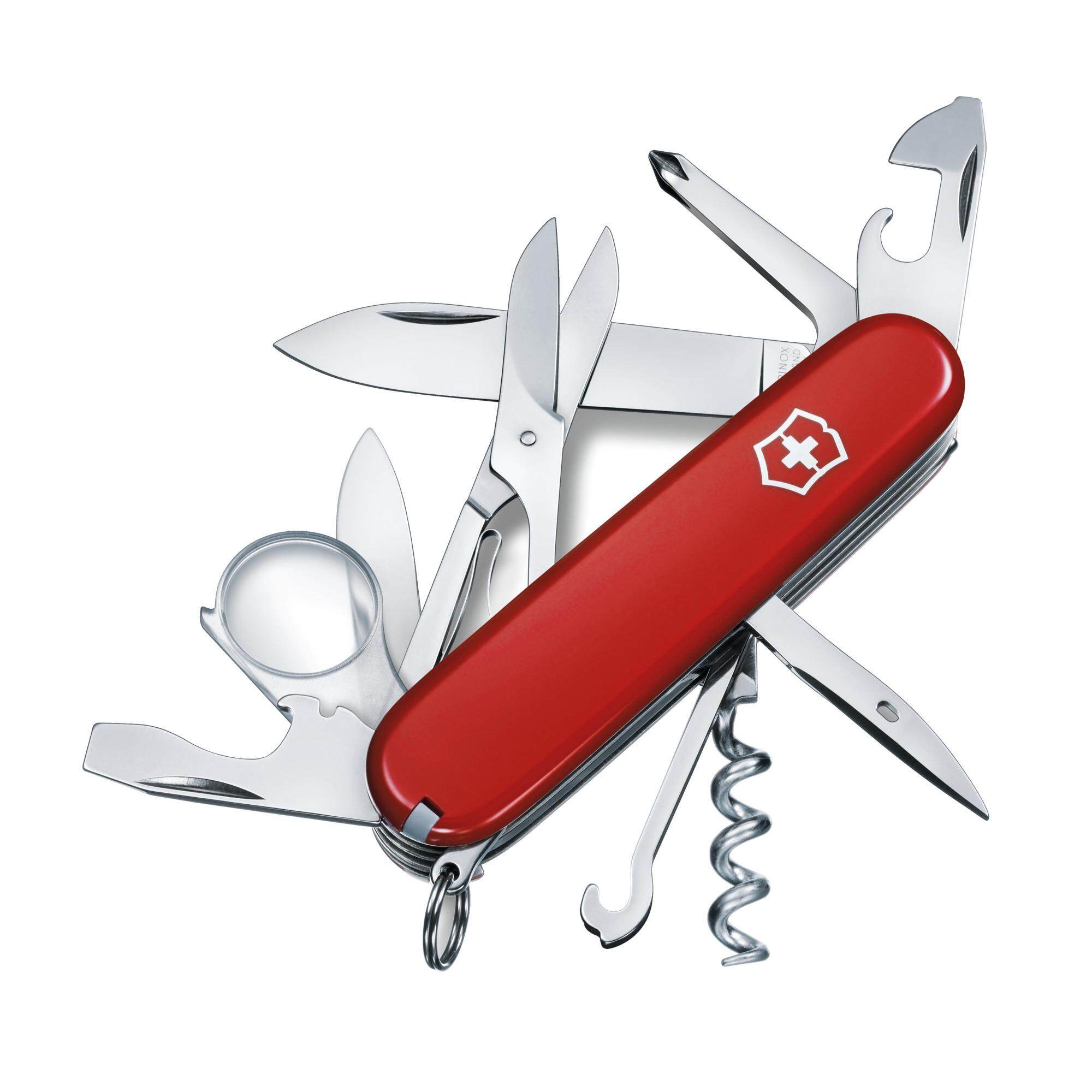Victorinox มีดพับ มีดพก มีดเล็ก / มีดสั้นพกพา มีดสแตนเลส Swiss Army Knives (M) - Explorer, Red (1.6703) ราคา 2,690 บาท*ส่งฟรี