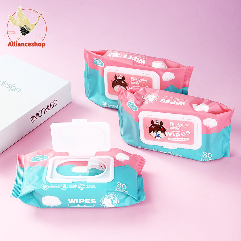 ทิชชู่เปียก 80 แผ่น ผ้าเปียก baby wipes กระดาษเปียก ทิชชู่เปียกหอม ทิชชู่เปียกเด็ก กระดาษทิชชู่เปียก เช็ดชู่เปียก มีแบบยกลัง ง่ายต่อการพ