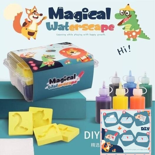 DIY ของเล่น เจลลี่รูปสัตว์ ลอยน้ำ Magic water toys handmade puzzle