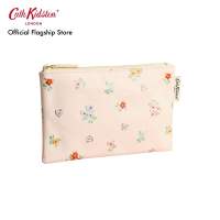 Cath Kidston กระเป๋าผู้หญิง  Zipped Purse Button Block Floral Cream