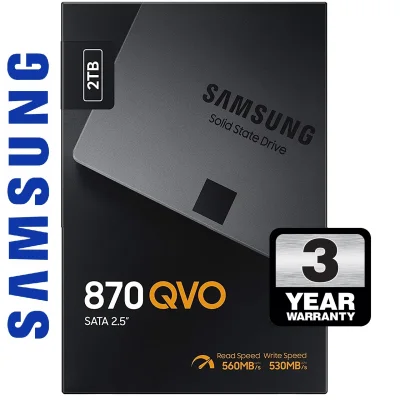 Samsung 2TB 870 QVO SATA3 6GB/s 2.5" SSD