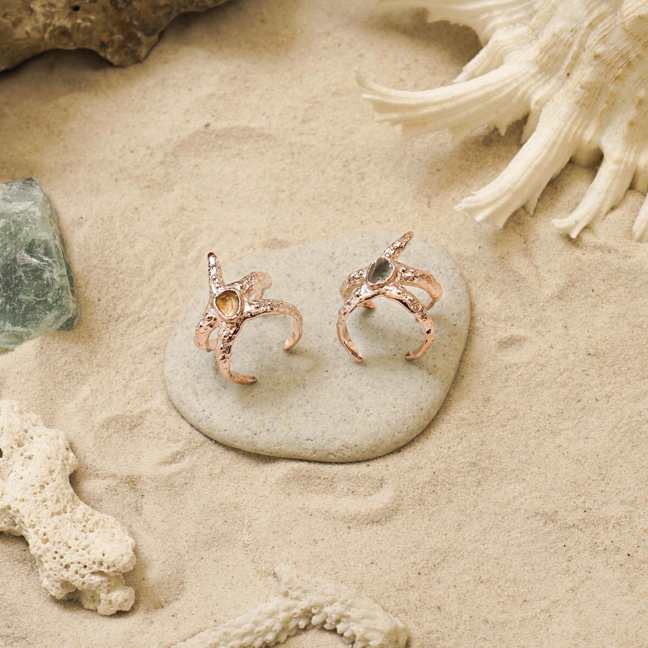 เครื่องประดับ Rock Me Jewelry รุ่น Sea Star Ring แหวน ทองเหลือง ประดับพลอย ราคา 990 บาท*ส่งฟรี