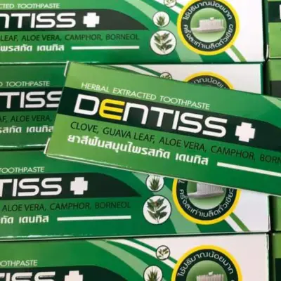 Mistine Dentiss herbal extracted มิสทีนเดนทีสส ยาสีฟันสมุนไพรสูตรเข้มข้น 40 กรัม 1 หลอด