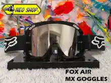 ภาพขนาดย่อของสินค้าแว่นตาวิบากFOX / แว่นวิบาก FOX AIR สีดำ พร้อมถุงผ้า เลนส์ใส แผ่นเทียร์ออฟ MX Goggle FOX AIR for Motorcross(Color:Black)