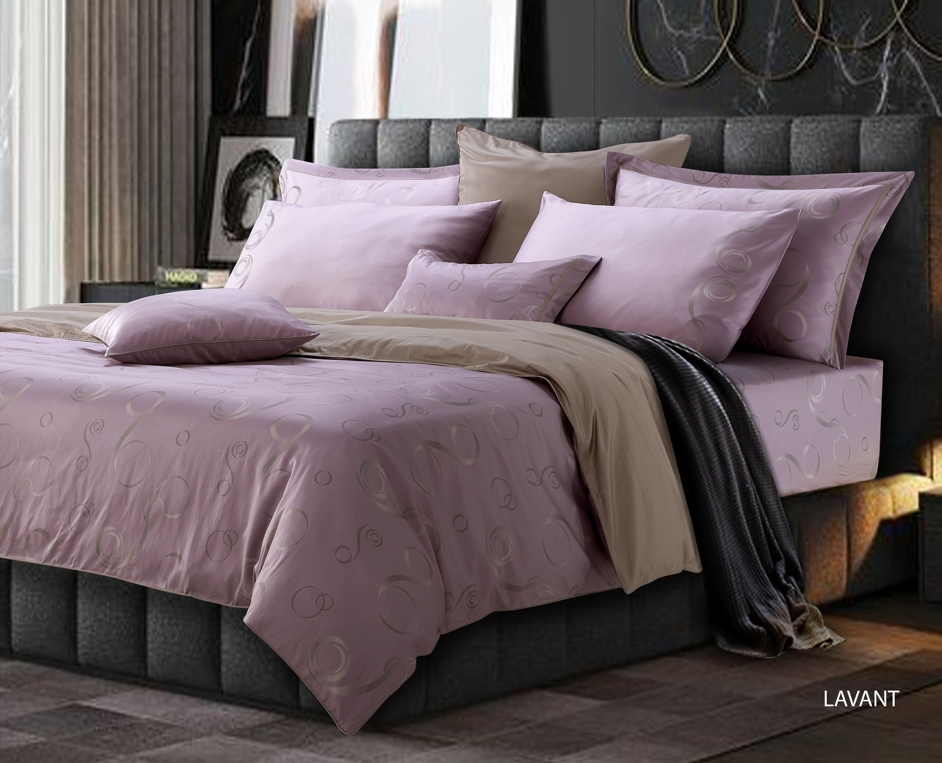 SANTAS ปลอกผ้านวม ดีไซน์ LAVANT ทอ 700 เส้นด้าย MicroModal มี 2 ขนาดให้เลือก ราคา 5,275 บาท*ส่งฟรี