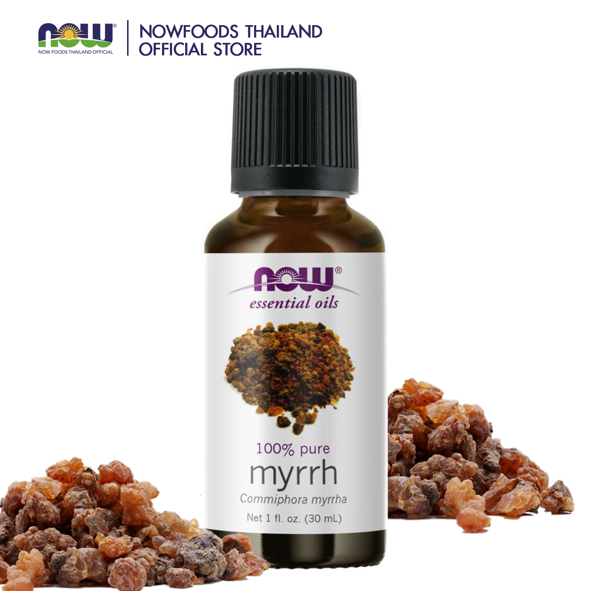 Now Foods Myrrh Oil 100% Pure 30 mL 100% Pure Essential Oil ราคา 1,820 บาท*ส่งฟรี