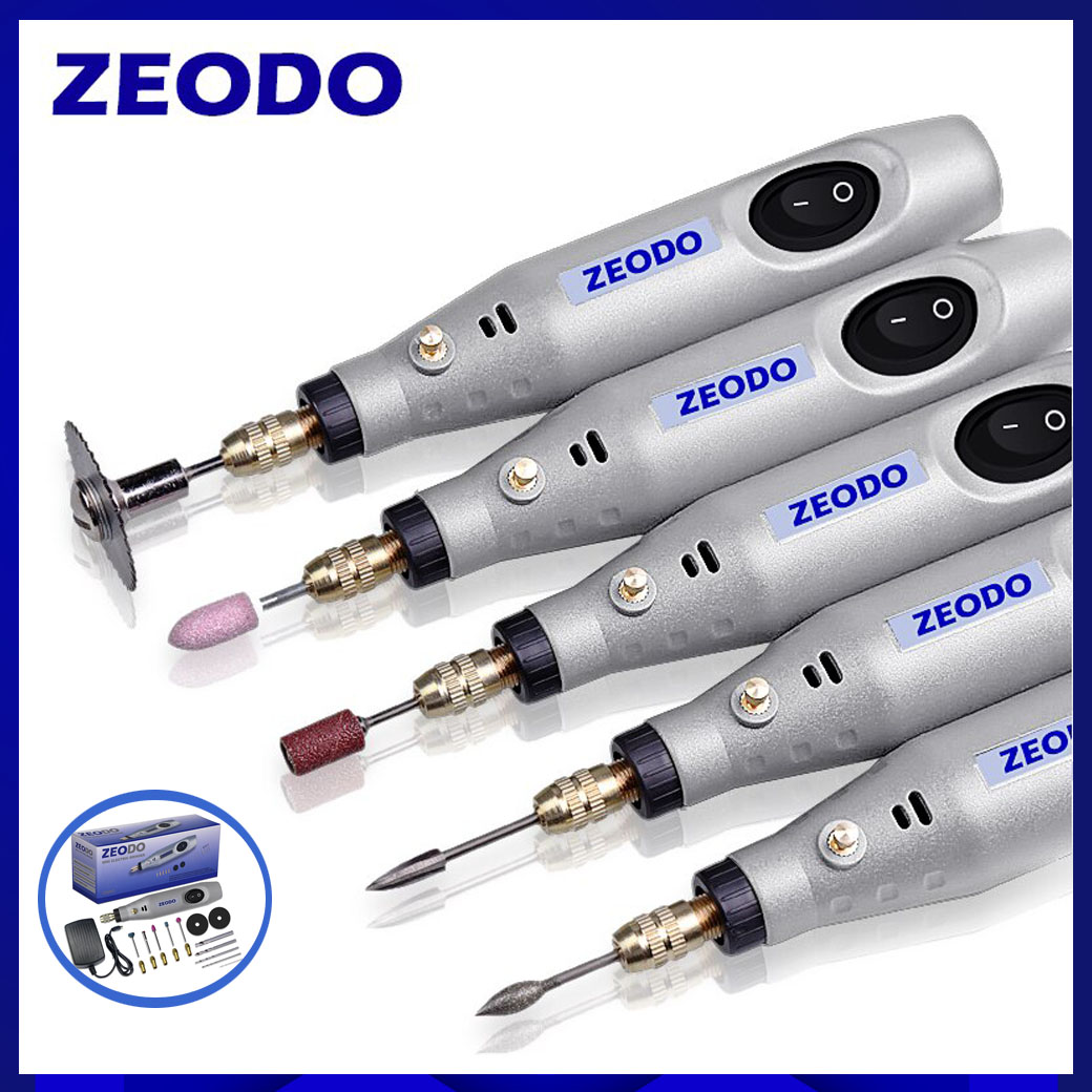 ชุดสว่านขนาดเล็ก ไดรเวอร์ขนาดเล็ก Mini Electric Grinder Zeodo Zd6000 Electric drilling 12V DC Machine Sharpening Engraving Polishing tools Drill Accessories