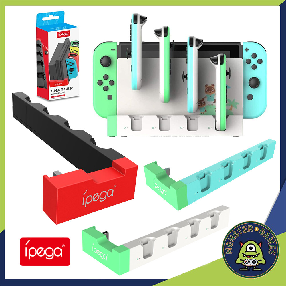Ipega Charger with 4 Slot for Nintendo Switch Joy-Con (ที่ชาร์จจอยSwitch)(แท่นชาร์จ Joy Con Nintendo Switch)(Ipega)(Ipega Charger)