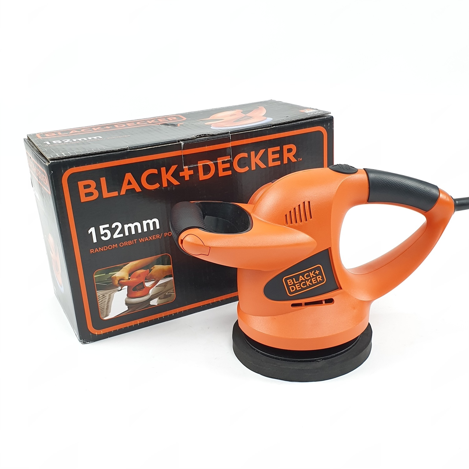 Global House BLACK AND DECKER เครื่องขัดเงารถยนต์ KP600 สีส้ม รับประกันของเเท้! ราคา 1,860 บาท*ส่งฟรี
