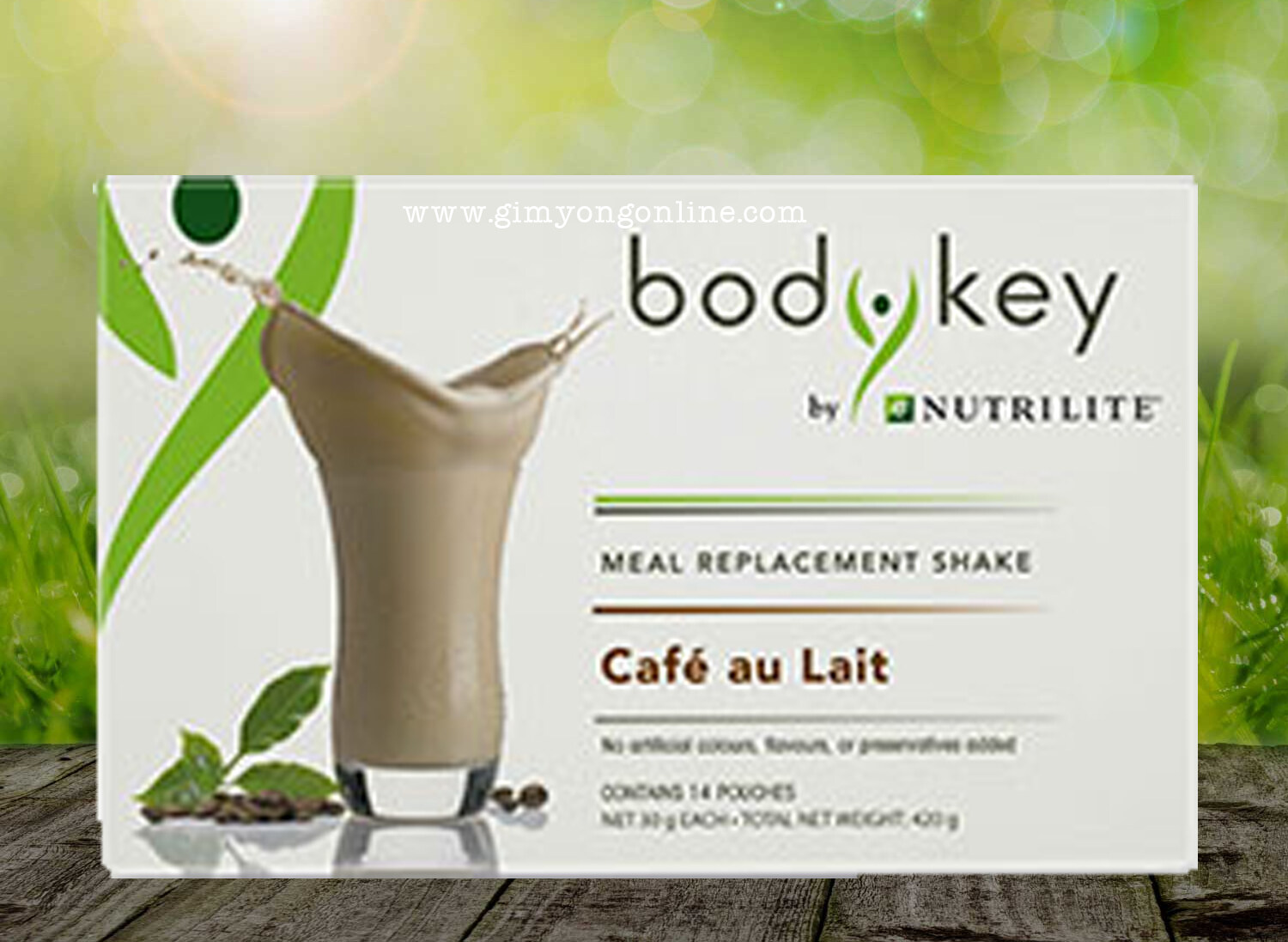 Amway bodykey Cafe Au Lait Flavour, Body Key Nutrilite, 100% meal replacement product exp:4/2022