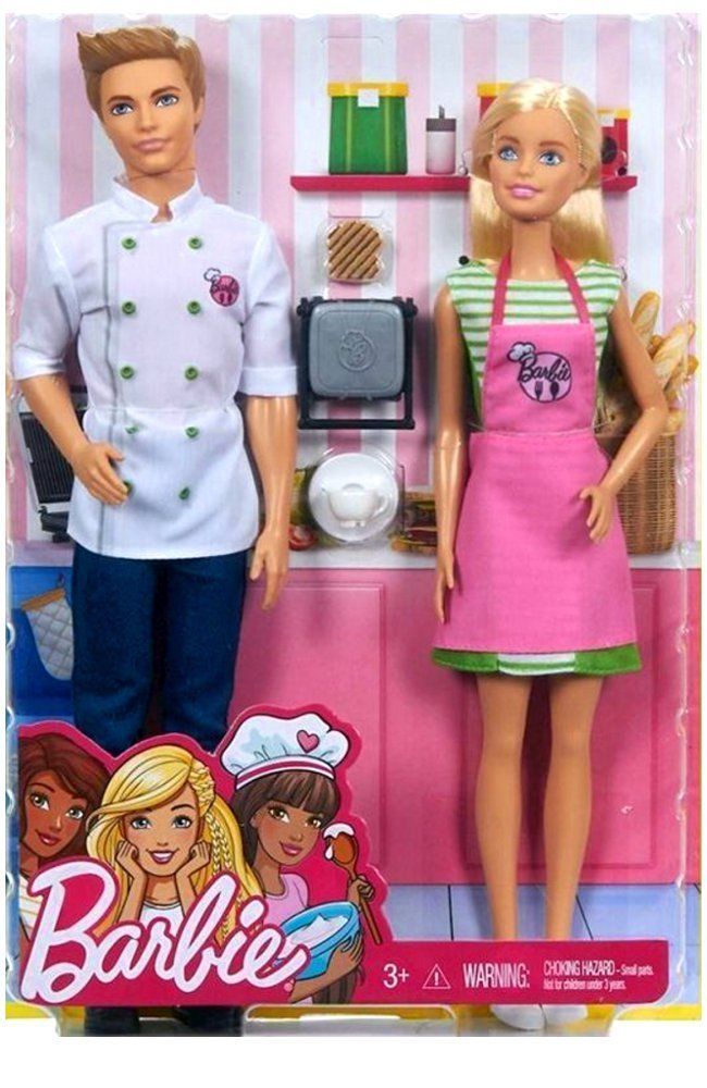 ชุดตุ๊กตาบาร์บี้และเคน Barbie and Ken Dolls Café-Themed 2-Pack  รุ่น FHP64