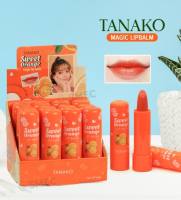 TANAKO Sweet Orange Magic Lip Balm(ยกแพ็ค) ลิปบาล์ม ลิปมัน เปลี่ยนสี  กลิ่นส้ม บำรุงริมฝีปาก ชุ่มชื่น เปลี่ยนสีส้มอ่อนๆ 12 แท่ง