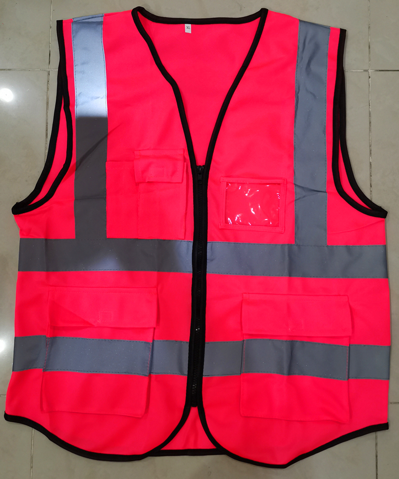 Reflective Vest、ความปลอดภัยเสื้อกั๊กสะท้อนแสงสูงสะท้อนแสงเพื่อความปลอดภัยเสื้อกั๊กมีซิป