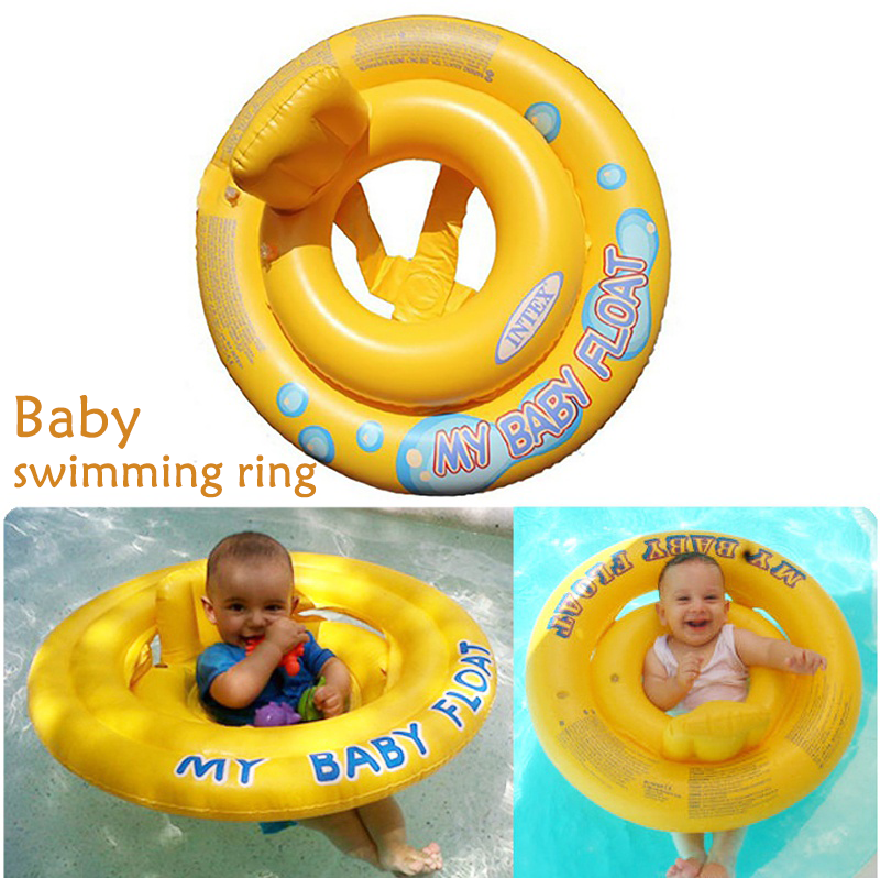 Intex ห่วงยางสอดขาเด็กอ่อน ห่วงยาง2ชั้น My Baby Float สีเหลือง Baby swimming ring