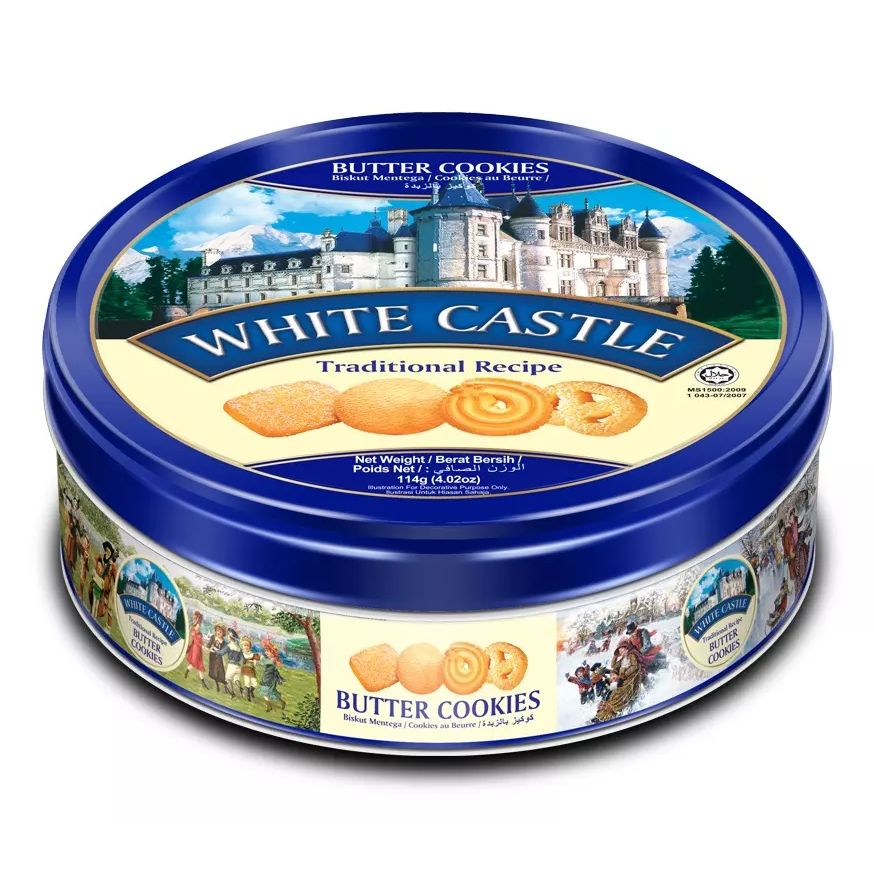 White castle butter cookies คุกกี้เนยสด คุ้กกี้พระราชวัง