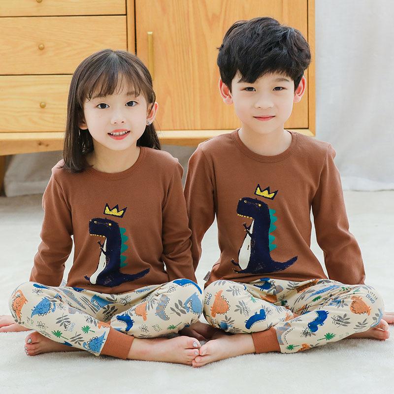 K124 ชุดนอนเด็ก ชุดนอนเด็กลายไดโนเสาร์ [100%COTTON] ฺ By Superkidz