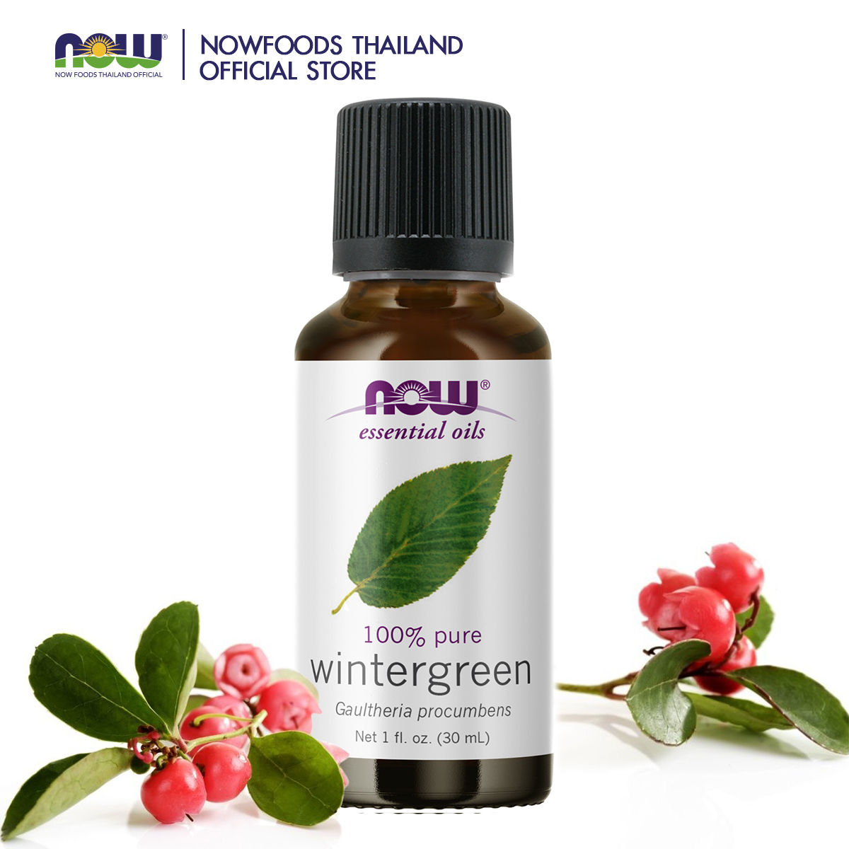 NOW Foods Wintergreen Oil 100% Pure 30 ml Essential Oil ราคา 1,245 บาท*ส่งฟรี