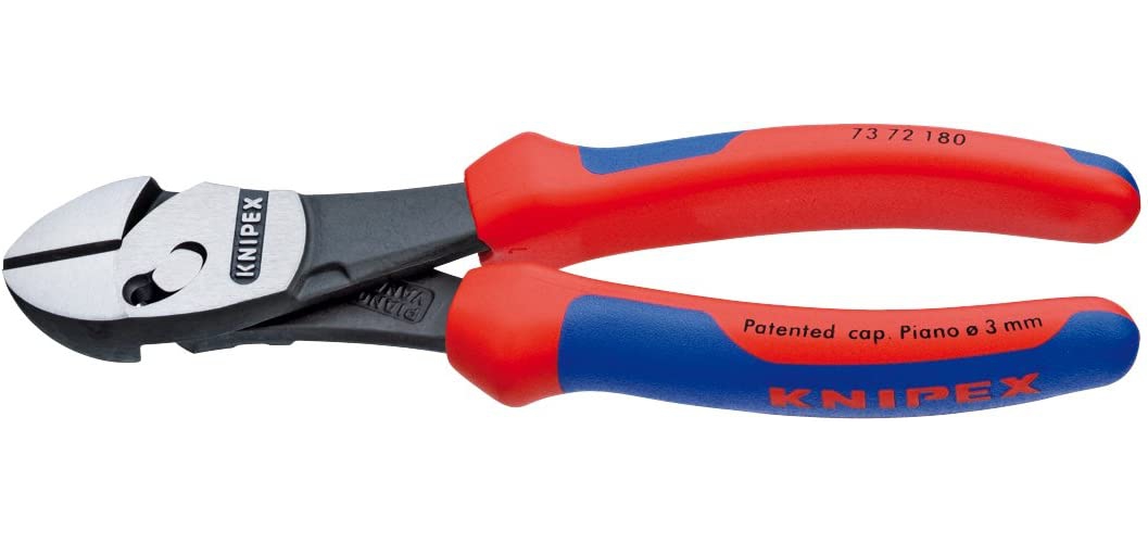 Knipex Tools 73 72 180 BK TwinForce High Performance Leverage Diagonal Cutter with Comfort Grip Handle, Red/Blue, 7 Inches ราคา 3,846 บาท*ส่งฟรี