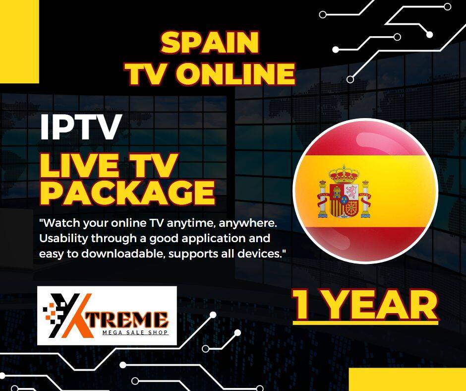 IPTV SPAIN TV Online Package 1 Year. รับชมทีวี สเปน ได้ง่ายๆผ่านแอพพลิเคชั่นที่สามารถดาวน์โหลดได้ทุกระบบอุปกรณ์